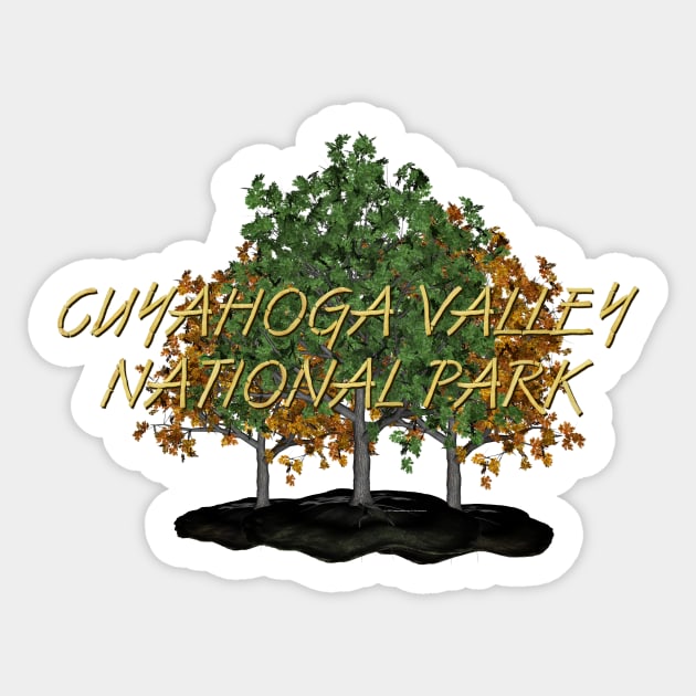 Cuyahoga Valley NP Sticker by teepossible